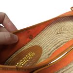 Michael Kors Michael Kors Orange Espadrille Flats w Bow Detail Size Women's Shoes 10.5 Photo 7