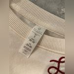 Balance Collection NWT  Size S Cream Embroidered Ombré Love Soft Crew Sweatshirt Photo 8