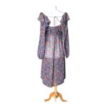 For Love & Lemons Brittany Floral Midi Dress Long Sleeve Women's Size Medium NWT Photo 7