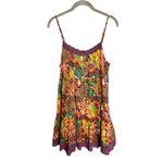 Urban Outfitters  Hanna Cecilia Tiered Mini Dress Size Small‎ Boho Printed Lace Photo 2