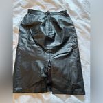 Genuine leather black pencil skirt Size 8 Photo 7