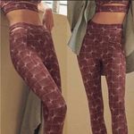 Free People Movement High-rise Cut Out Sneak Peak Printed Leggings Photo 2