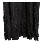 NWT Oat New York Long Sleeve Black & Gold Square Neck Smocked Dress | Size S Black Photo 4