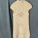 ZARA  Knit: Cream colored Sheer Knit Dress- Acrylic/Wool/Alpaca Blend- crew- S Photo 12