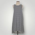 Sonnet James A Play Dress Black‎ White Striped Sleeveless Swing Dress Small New Black Photo 1