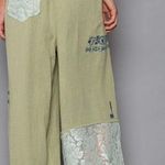 POL  I’m So Fly Embroidered Slouchy Gauze + Lace Jogger Pants Photo 6