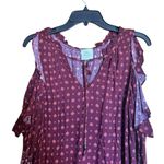 Knox Rose Shift Dress Womens Large Multicolor Boho Print Cold Shoulder Tie Front Photo 1