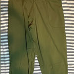 Oalka Woman’s Casual Olive Cargo Pants Photo 0