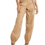 I am gia High Rise Cobain Cargo Pants Cuffed Ankle Size XS Tan Brown Cream Photo 0