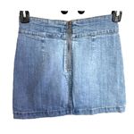 Forever 21  Blue Denim Mini Skirt Contemporary Zipper S P Photo 2
