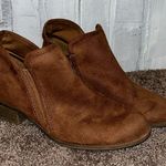 SO  Meme Block Heel Ankle Boots Size 8 Chestnut Brown Photo 3