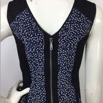 Rebecca Minkoff Madison Silk Black Blue Polka Dot Dress 2 Photo 13