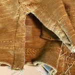 Free People  Hand Me Down Moss Embroidered Collar Top M/L Photo 5