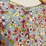 J. Jill Womens Dress Sz 3X Floral Ditsy Short Sleeve Stretch Layered‎ Blue Photo 3