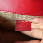 Gucci Sylvie Red Leather Chain Shoulder Bag Mini Photo 4
