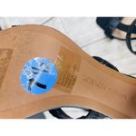 Banana Republic Sandal Size 7.5 Black Woven Strap Block Heels Photo 10