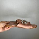 MeAousa Womens Rhinestone Embellished Slip On Sandals Slides Size 39 Pink Photo 2