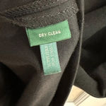 Ralph Lauren Lauren  Black Sleeveless Zip Front Classic Cocktail Dress Size 6 Photo 3