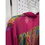 Flying Tomato  Womens Geometric Print Button Up Long Sleeve Blouse Top Size L Photo 6