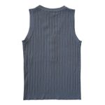 Merokeety Sleeveless Knit Tank Top V-Neck Blouse Size Small Grey/Blue NWOT Photo 1