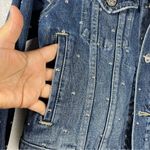 Current/Elliot The baby trucker studded denim jacket SZ 2 Photo 3
