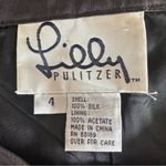 Lilly Pulitzer Vintage 100% Silk Trousers Dress Pants Women’s 4 Black Photo 8