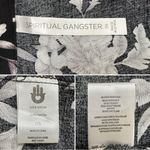 Spiritual Gangster  Black White Floral Kimono Photo 11