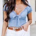 Love Tree Denim Crop Top Photo 0