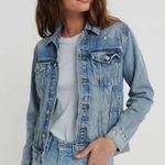 Lucky Brand ‘Tomboy Denim Trucker’ Distressed Denim Jacket in ‘Cumberland River’ Photo 2