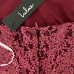 Lulus  forever your girl burgundy sequin dress Photo 7