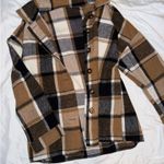 Amazon  Flannel Brown Small Oversized Photo 0