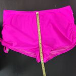 Catalina  Pink Tropical Print Bikini NWT Size 1X Short and Bandeau Bikini Set Photo 9