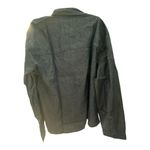 We Wore What  Womens Size Medium Large Boyfriend Overshirt Blue Dark Wash Denim NWT Photo 3