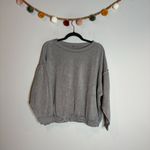 Free People  Kelly Crewneck Teddy Sherpa Grey sweatshirt Photo 1
