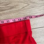 Maeve  x Anthropologie Knit Flare Pants Red Pull On Slit Viscose Size S Photo 3