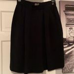 Giorgio Armani women’s navy ribbed pleated silk skirt luxury, size EU 40 US 4 Photo 3