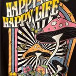 Rebellious One  Black Graphic Long Sleeve Shirt NWT Photo 2