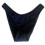 J.Crew  Steel Blue Textured Curved-Waist Cheeky Bikini Bottom Size XS NWT Photo 0