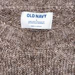 Old Navy  Casual Fall Brown Oversized Long Sleeved Ribbed Oversized Sweater New Photo 4
