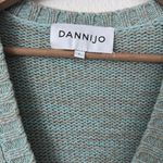 Dannijo L Cropped Cardigan With Pearl Buttons in Blue & Grey Heather Size L Photo 5
