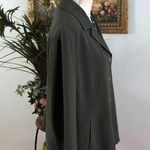 Jones New York Women’s Jacket 14 Green 4 Button Front Lapel Notch Long Sleeve Photo 6