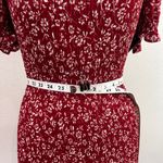 Trixxi Clothing Company Red Floral Smocked Puff Sleeve Mini Dress Photo 7