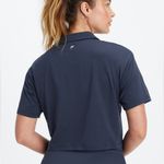Fabletics NWT Classic Navy Boxy Short Sleeve Polo Shirt Size Large Photo 1