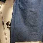 Novis Denne Vintage Blue Denim with Red Accents Button Front Dress Size M Photo 5