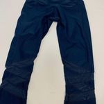 Apana  Women's Jegging Pull On Pants Elastic Waist Blue Mesh Hem Small Photo 0