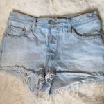 Levi’s 501 cutoff denim shorts size 28 waist Blue Photo 2