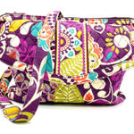 Vera Bradley Plum Crazy Crossbody Bag Floral Paisley Boho Multicolor Travel Photo 0