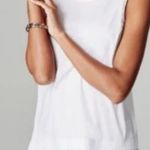 Talbots White Pleated Sleeveless Top Photo 0