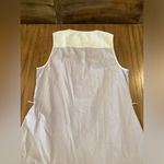 Vineyard Vines  Blue pin Stripe Shirt shift tier ruffle hem knee length dress 8 Photo 2