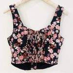 WAYF  Dark bustier corset style Floral top NEW Photo 4